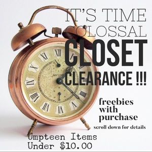 HUGE CLOSET CLEARANCE
